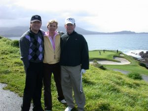 Overlooking Pebble Beach 7th par-3 hole