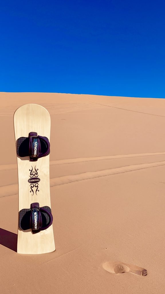 Sandboarding on my Utah Road Trip