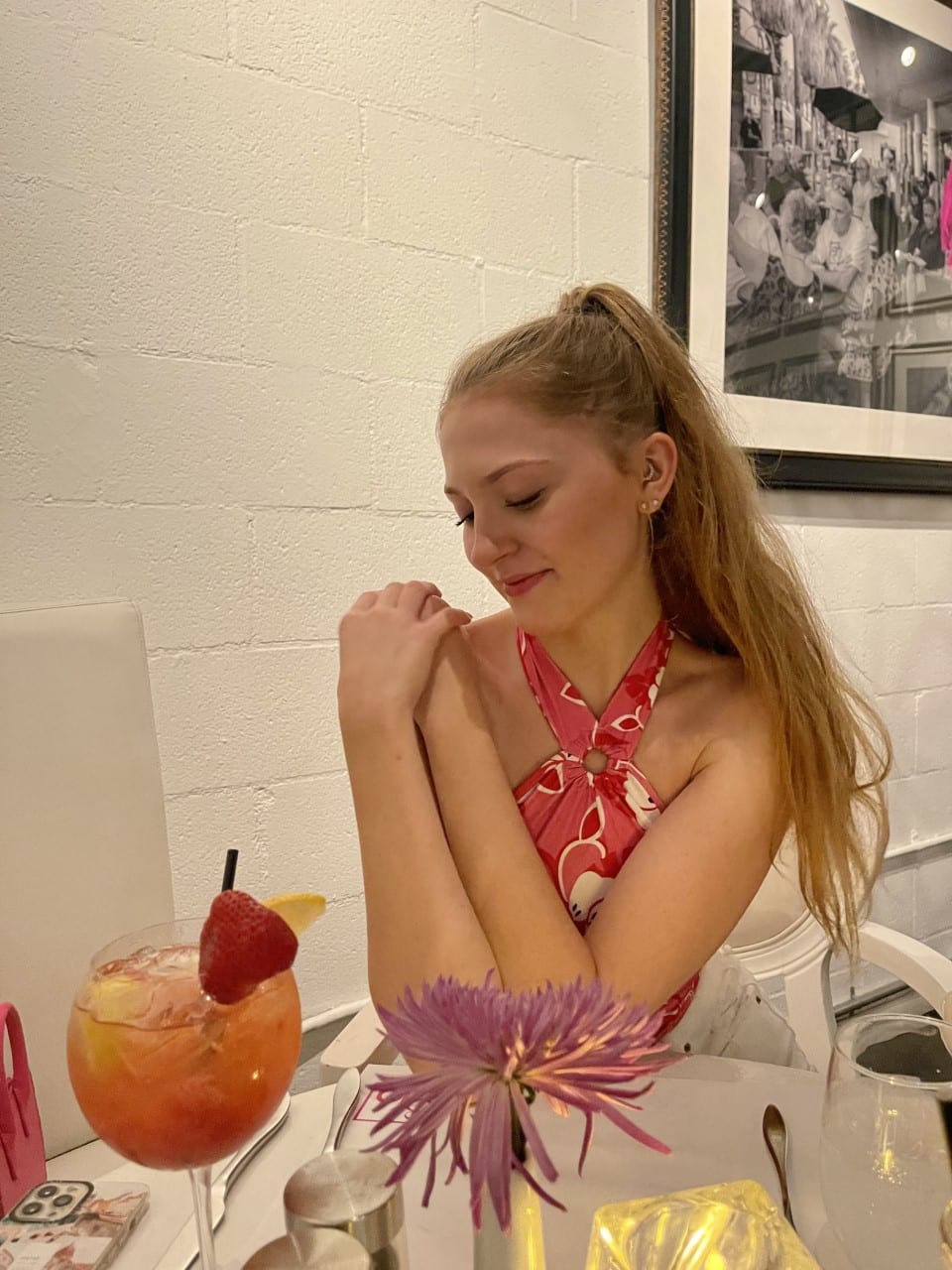 Jessica Castello at Eight 4 Nine Pink Palm Springs Restaurant