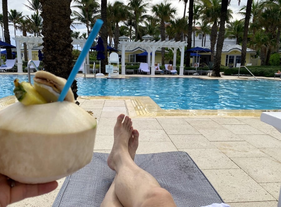 Coconut Piña Colada - The Breakers Hotel