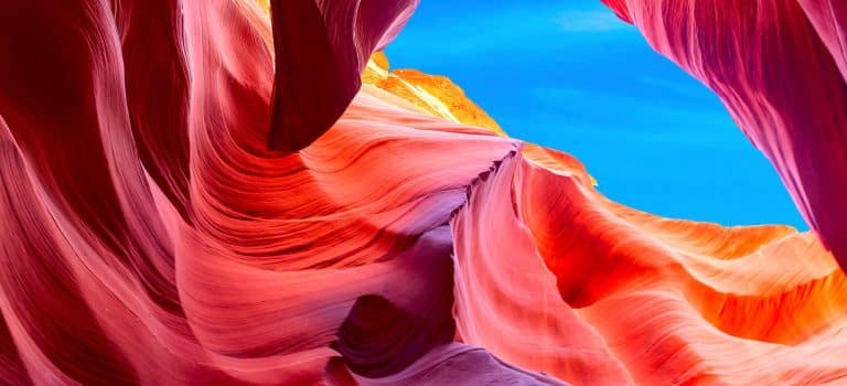 Antelope Canyon in the Navajo Reservation near Page, Arizona USA