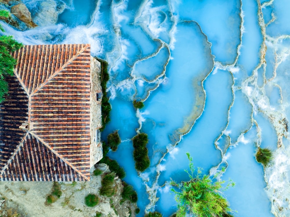 View from above, Le Cascate del Mulino