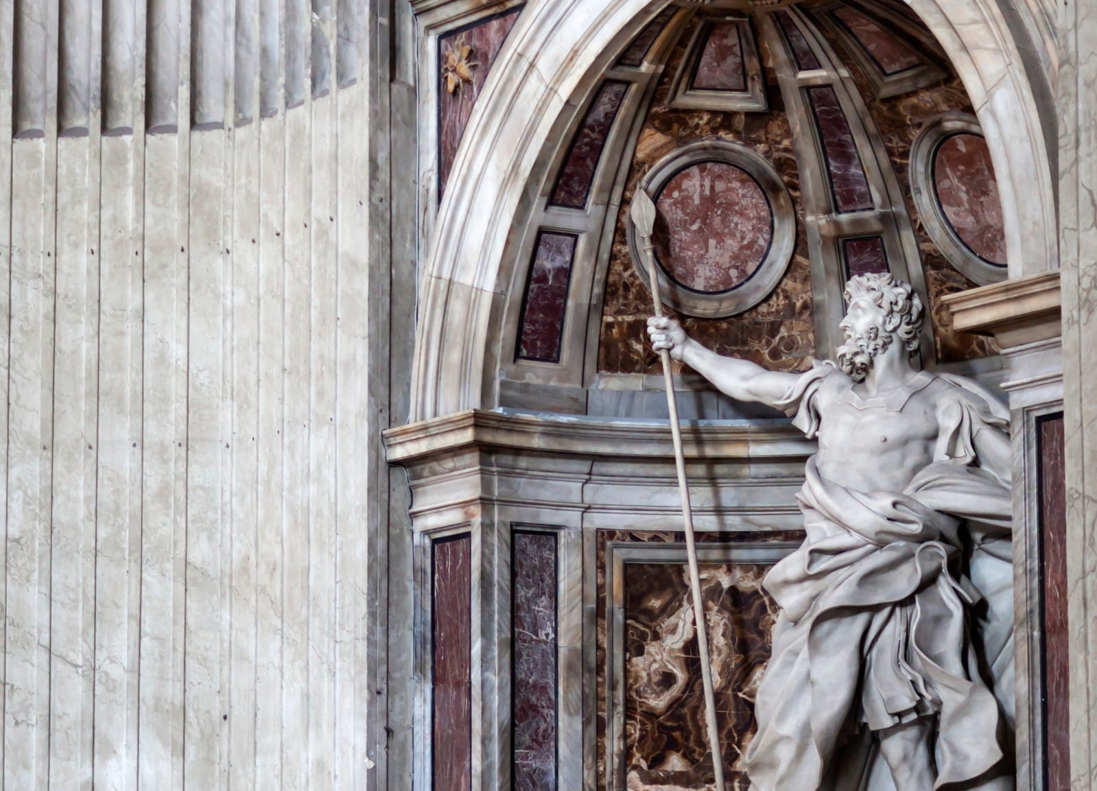 Statue of St. Longinus - Saint Peter's Basilica in Vatican City
