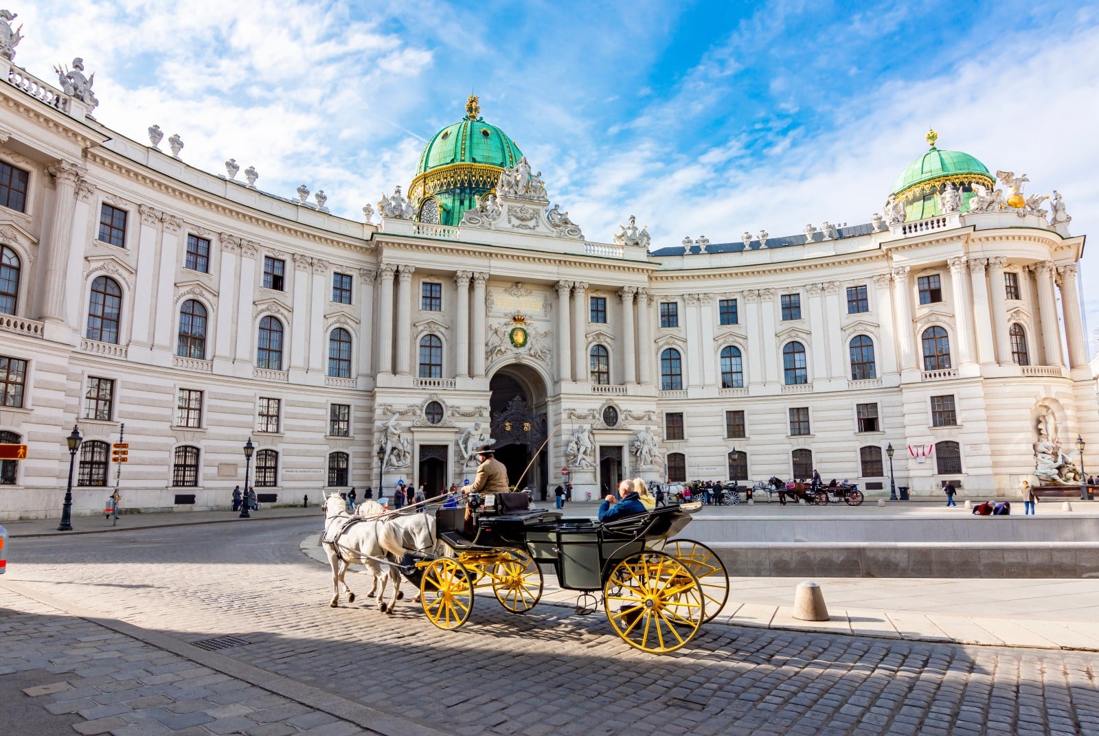 Hofburg palace on St. Michael square, Vienna, Austria